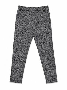Calvin Klein Black & White Knit Pattern Girls Leggings